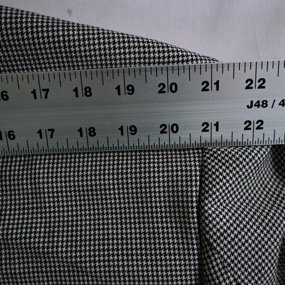 Meeting Street 48R Gray Houndstooth 100% Wool Mens Blazer Suit Jacket Sport Coat